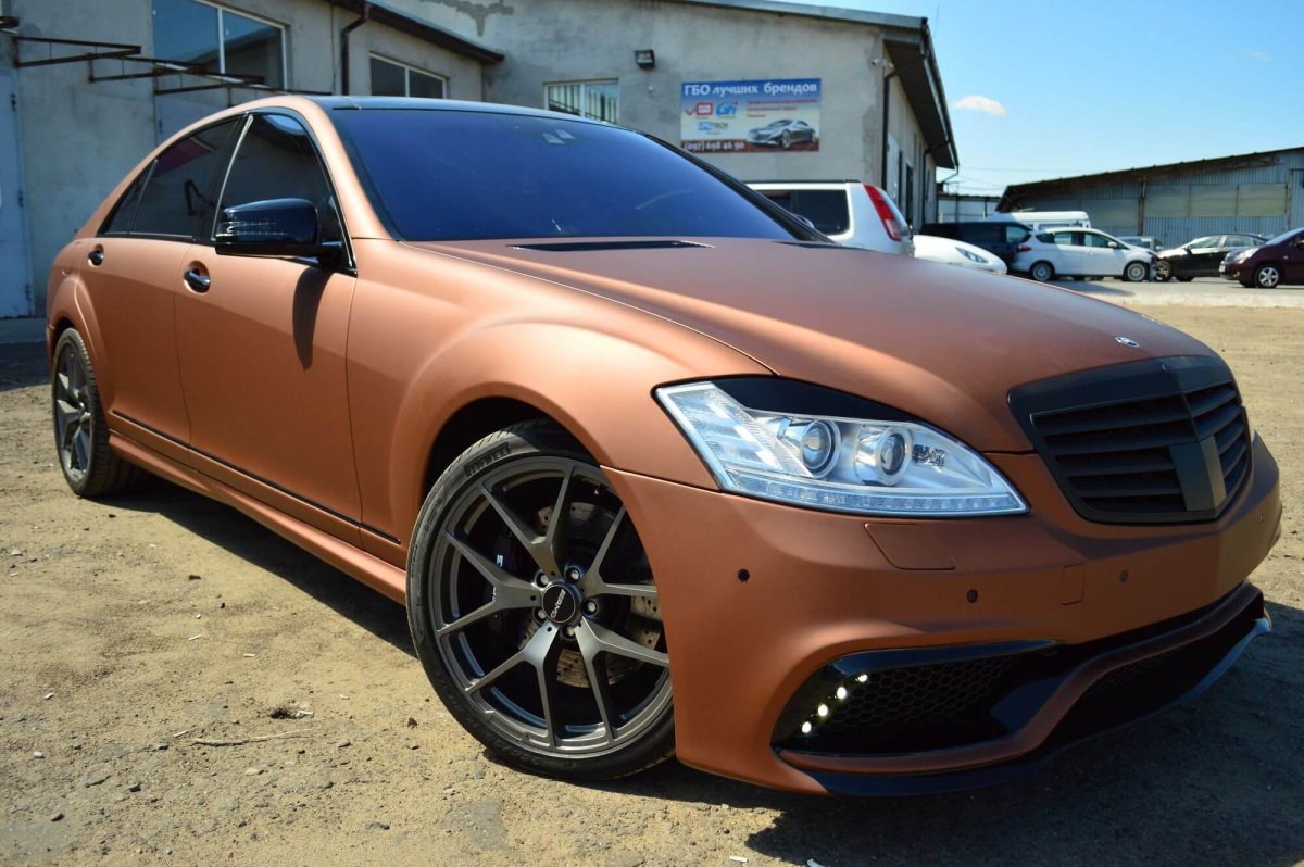 Mercedes w221 матовая пленка
