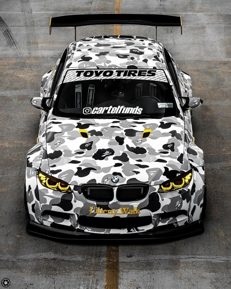 BMW m4 камуфляж