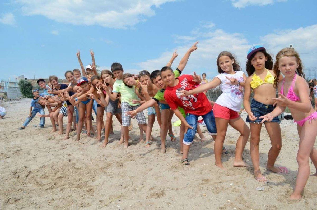 Детский лагерь пляж