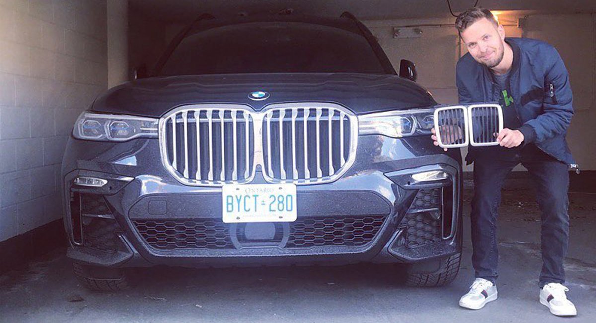 BMW x7 решетка радиатора