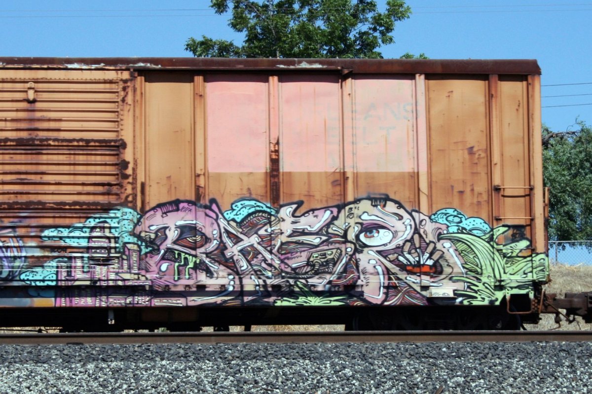 Граффити бомбинг на поездах
