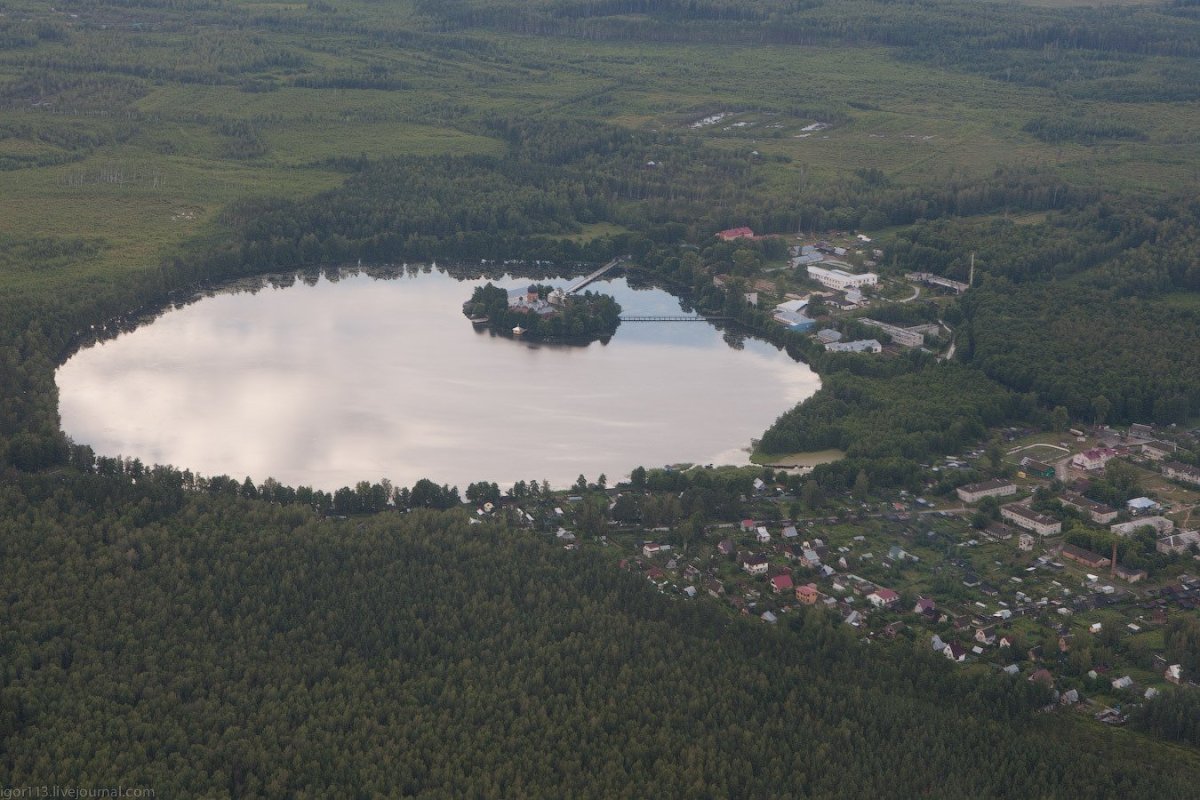 Переславль-Залесский озеро с высоты