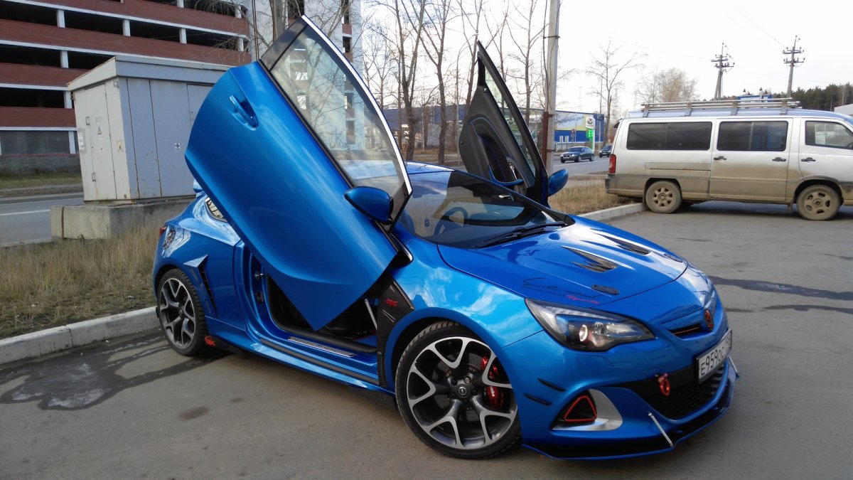 Opel Astra j OPC ламбо двери