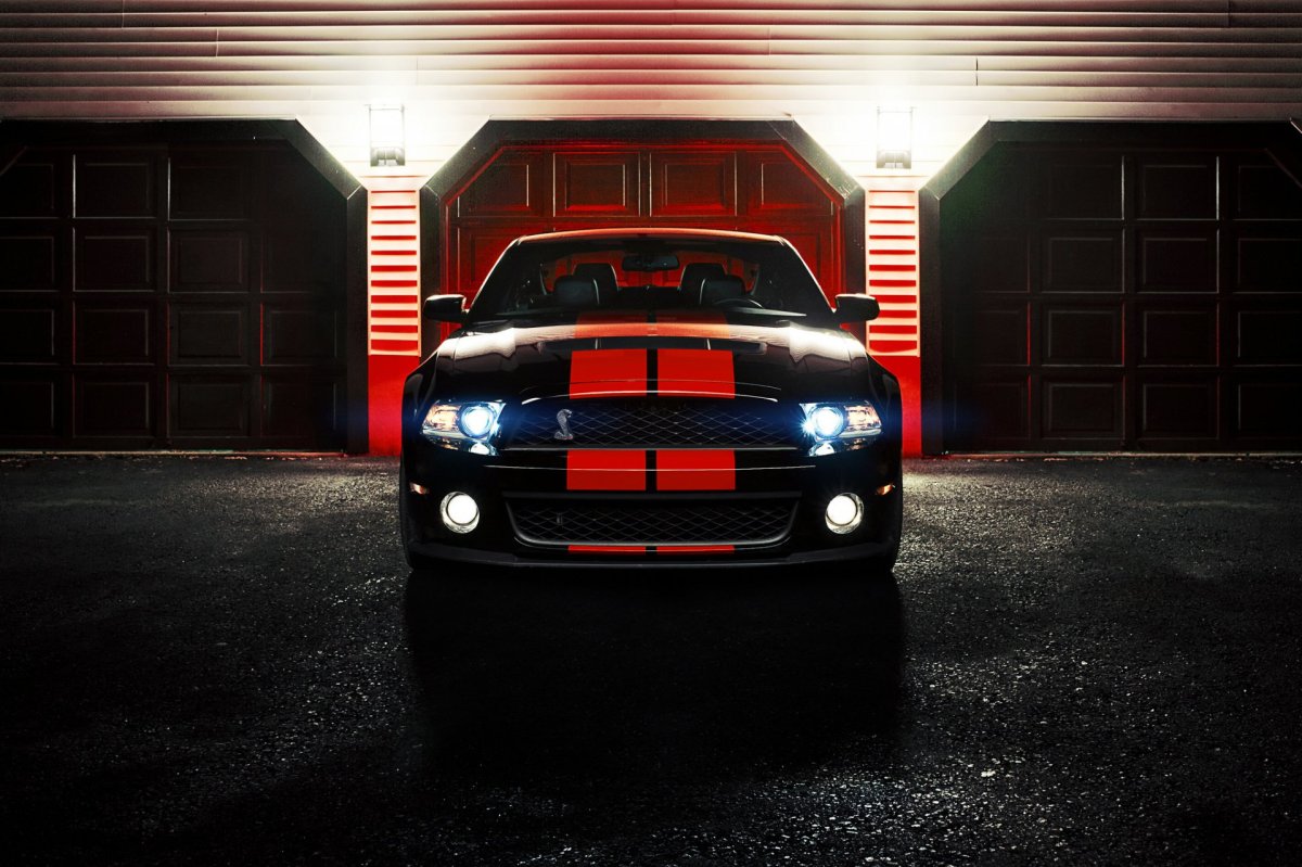 Ford Shelby gt500 ночь
