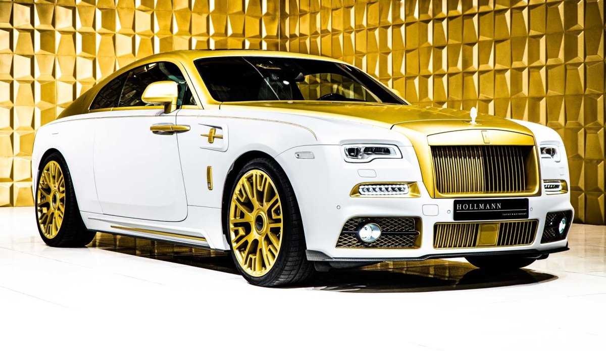 Mansory Rolls Royce Wraith золотой