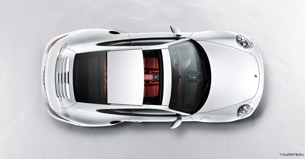 Порше 911 вид сверху