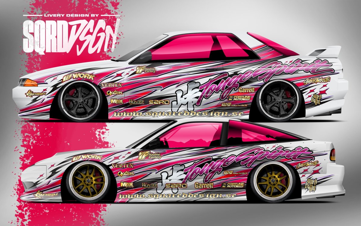 Flame livery Drift развёртка