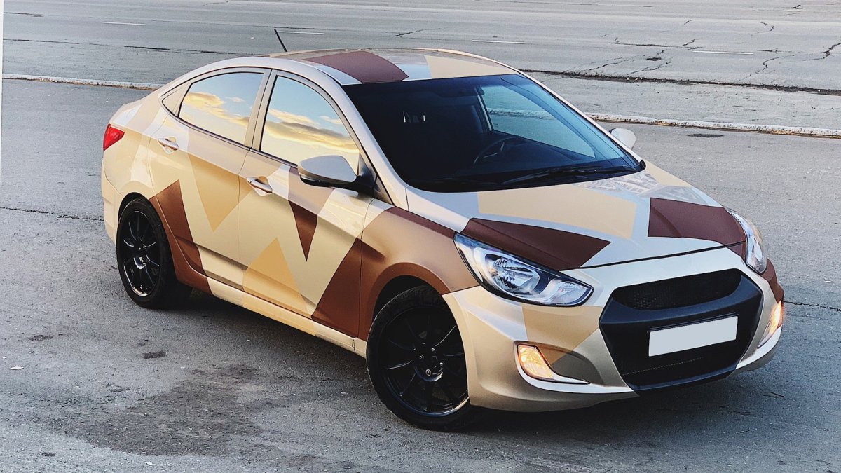 Hyundai Solaris камуфляж