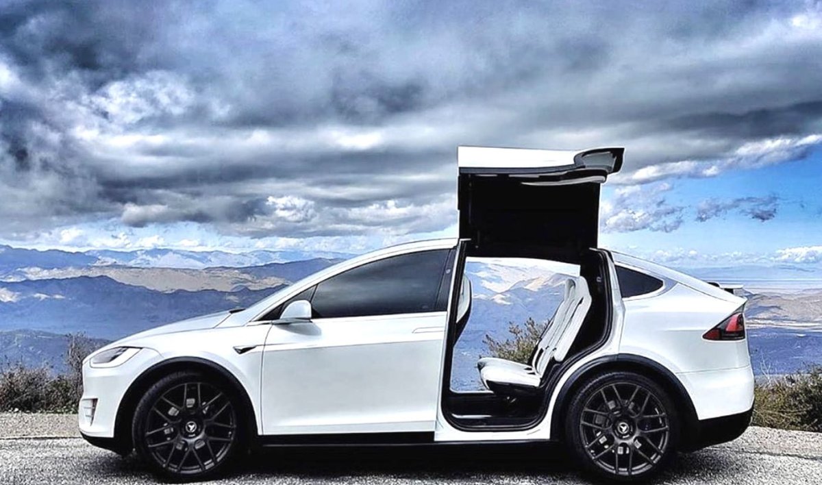 Tesla model x задние двери