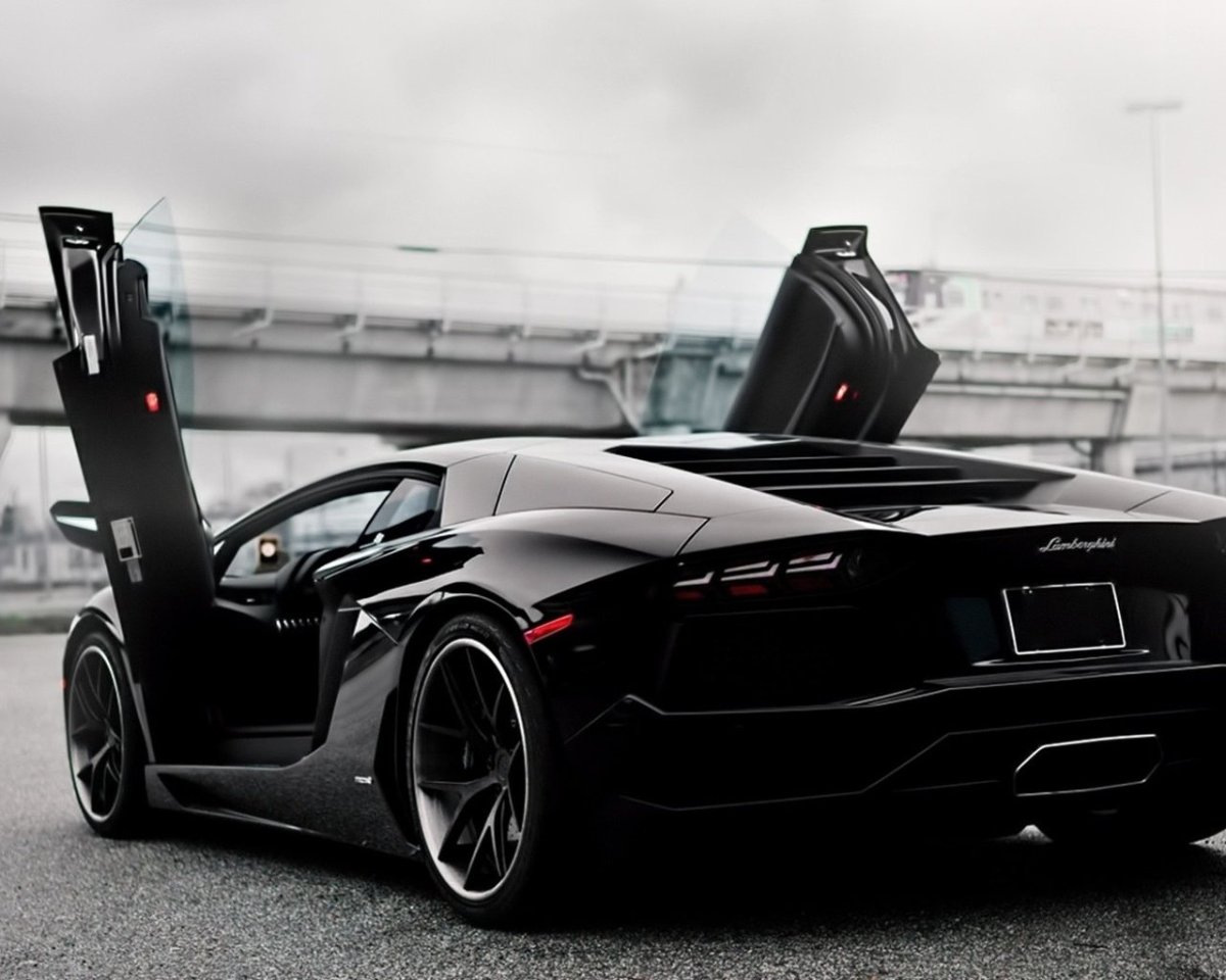 Lamborghini Aventador черный обои
