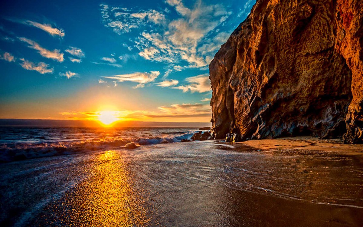 Природа море солнце