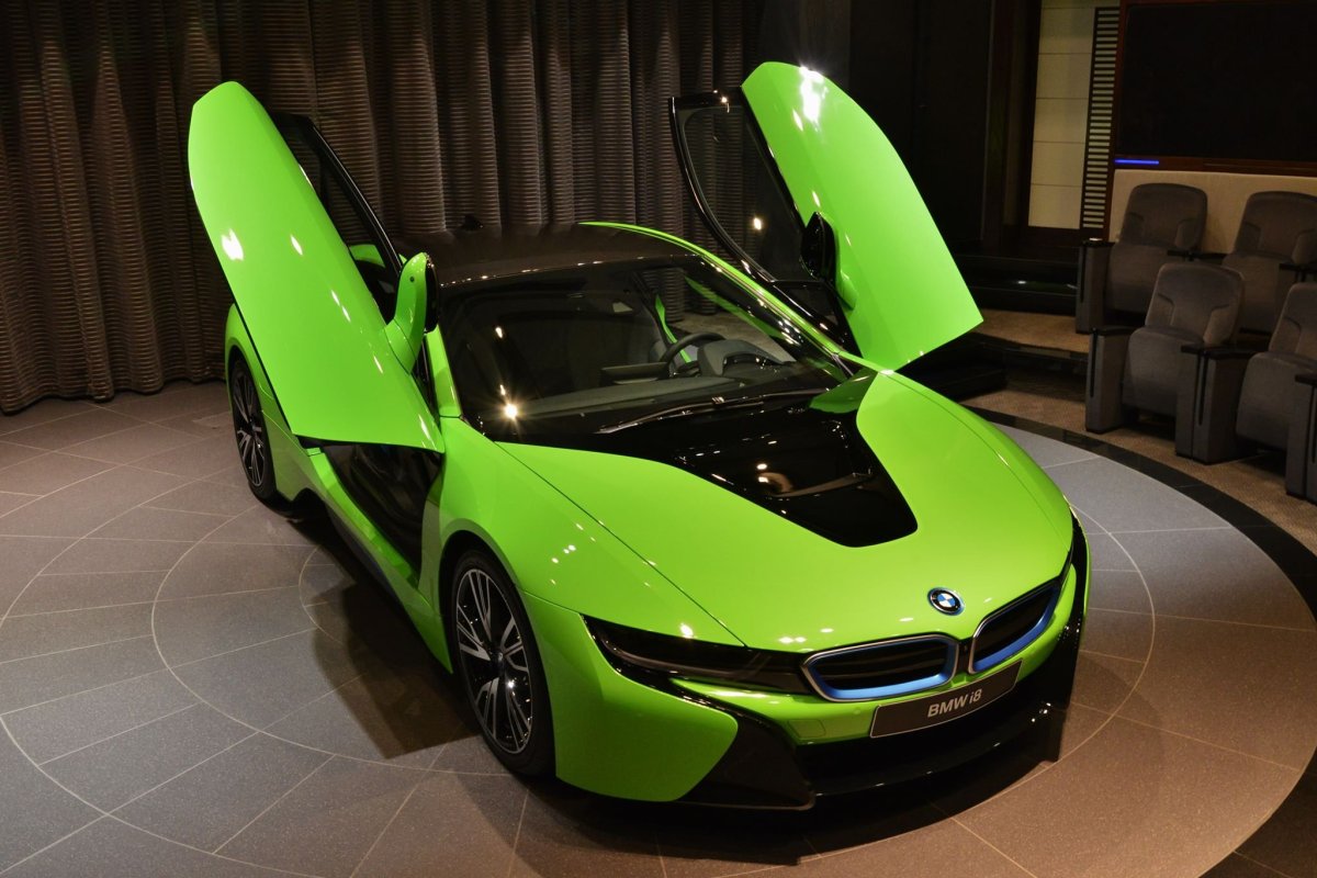 BMW i8 Lime Green