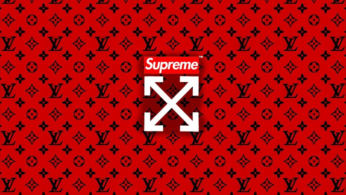 Supreme x Louis Vuitton принт