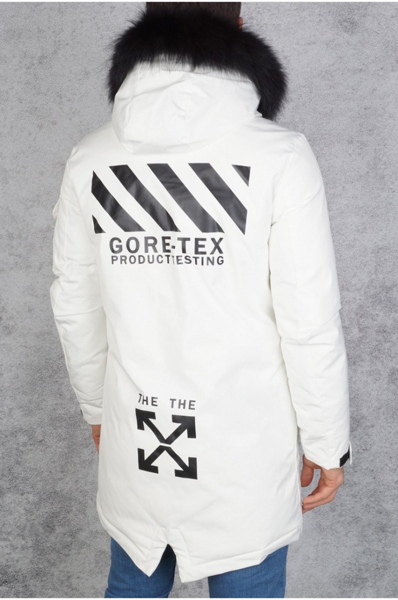 Белая парка off White