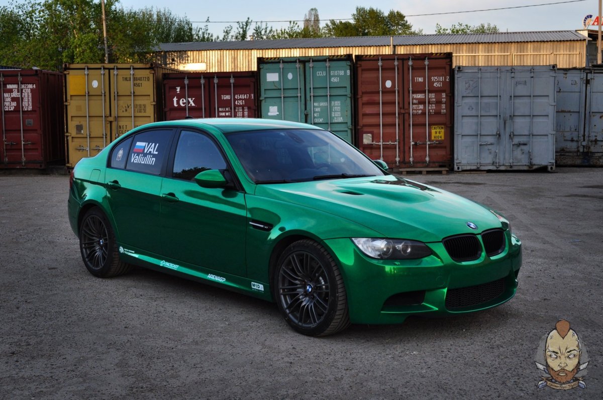 BMW e60 зеленый