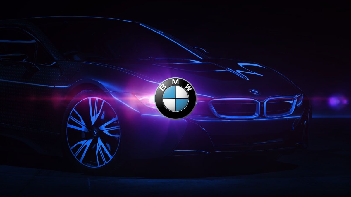 Неон BMW logo m340i