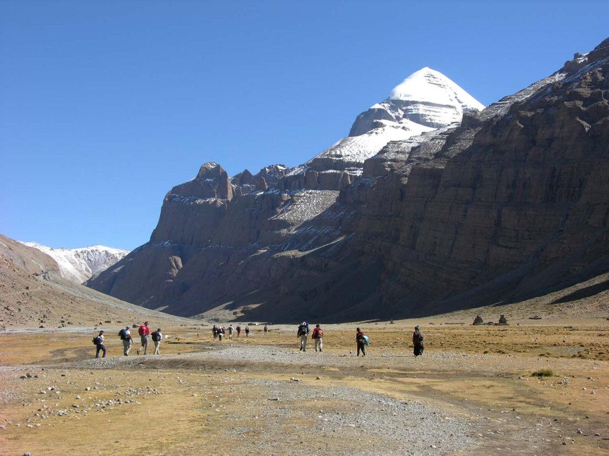Кайлас гора в Тибете сверху обои