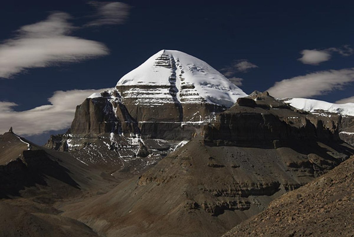 Гора Кайлас в Тибете зеркала