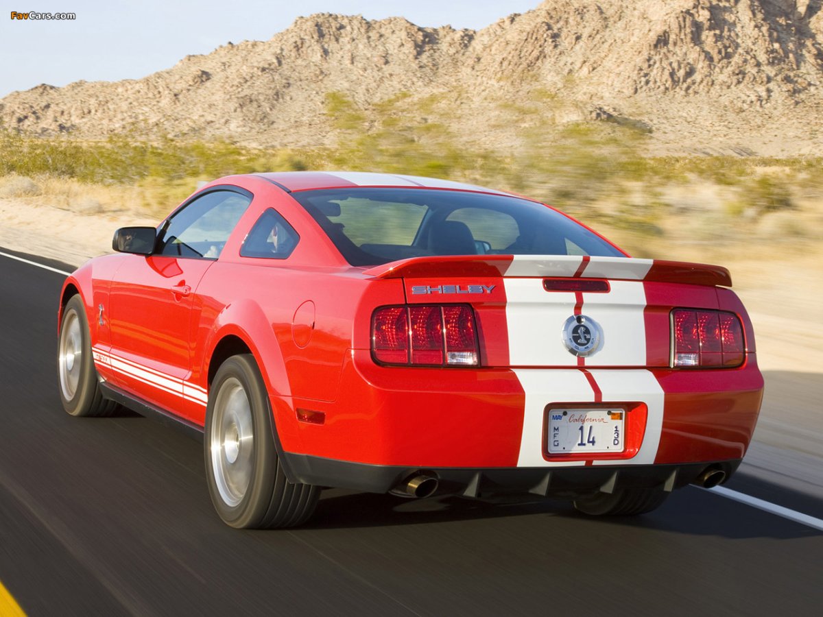 Ford Shelby gt500 сзади