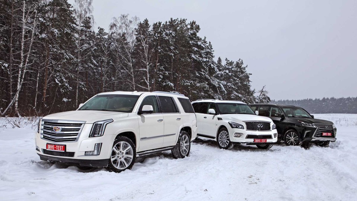 Кадиллак Эскалейд и Инфинити qx80