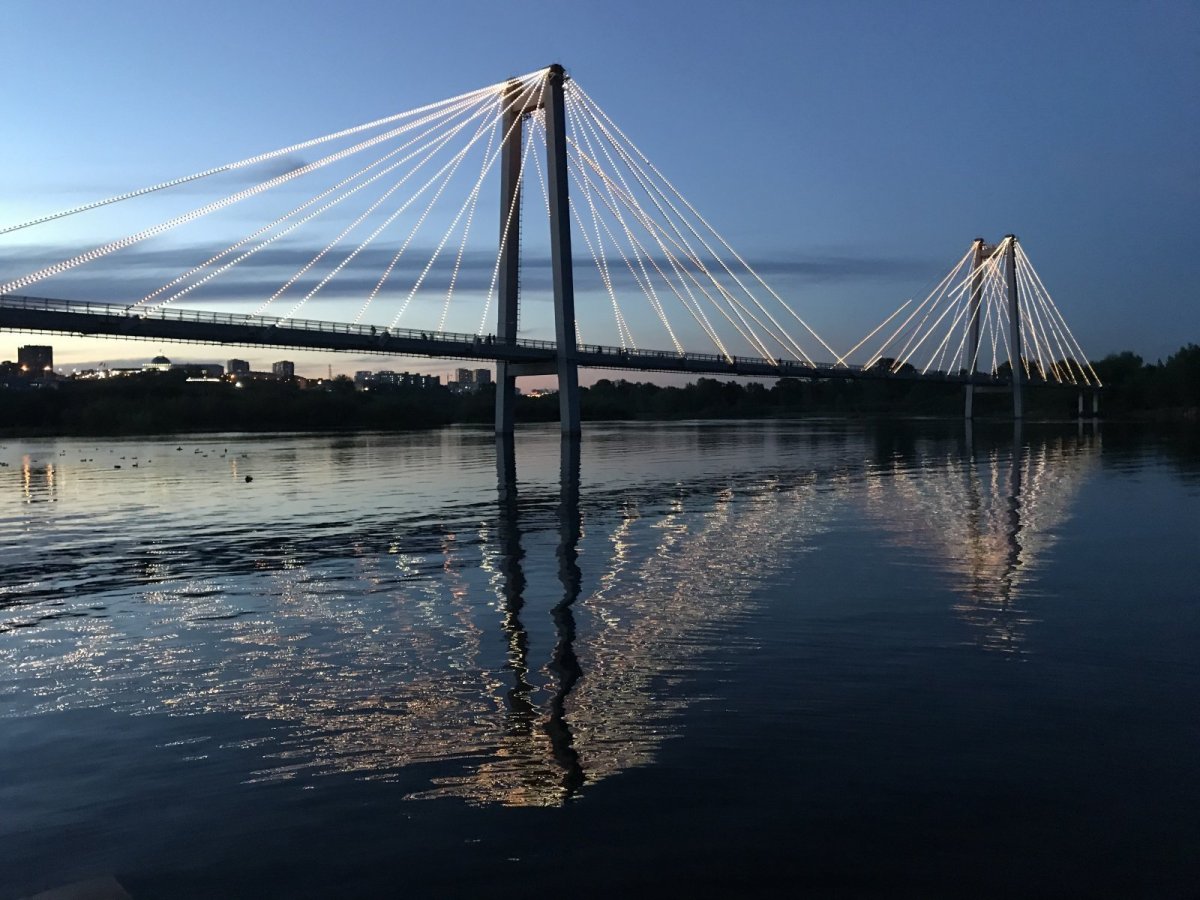Вантовый мост Красноярск