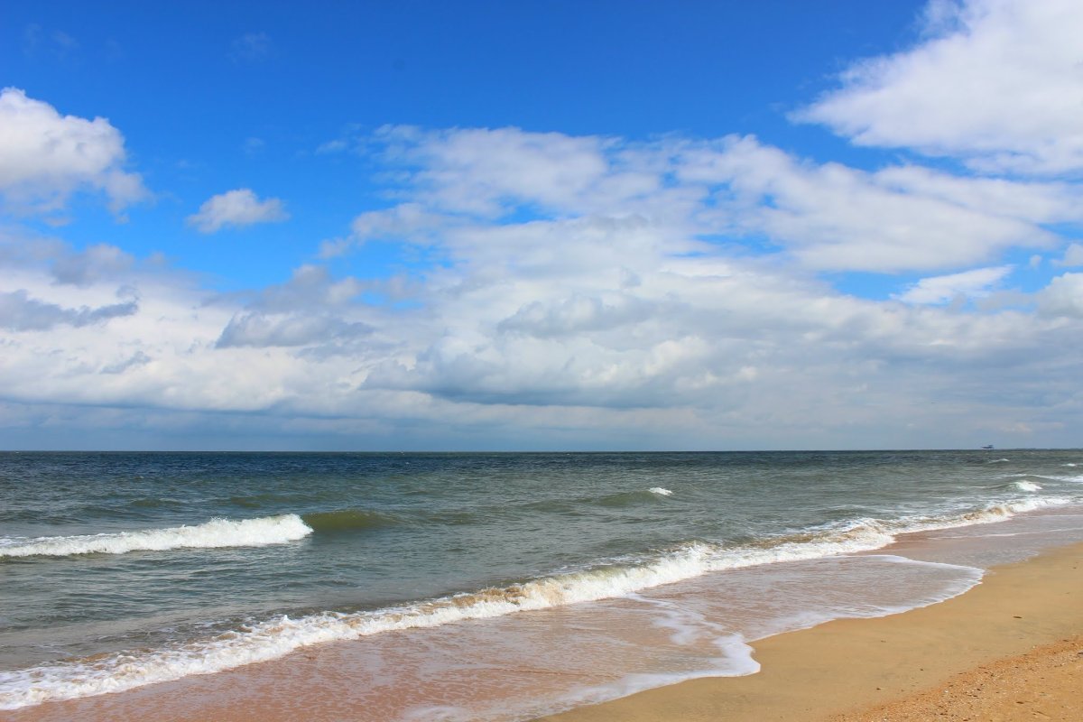 Пляж Голубицкая Азовское море