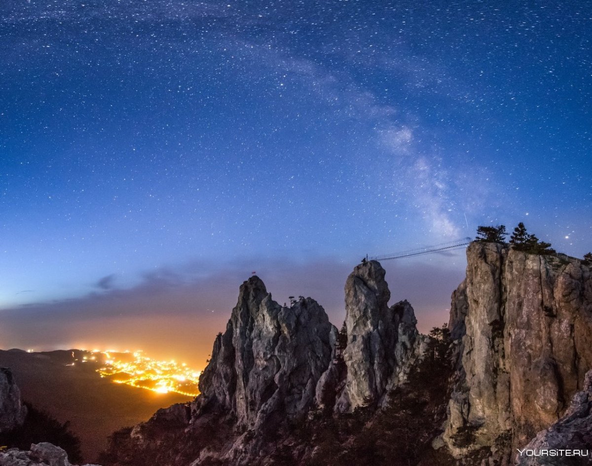Гора ай Петри ночью