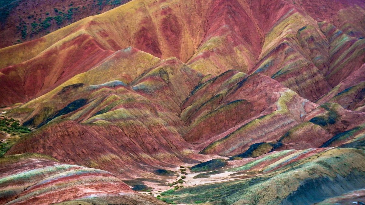 7. Геологический парк Чжанъе Данся ландформ в Китае