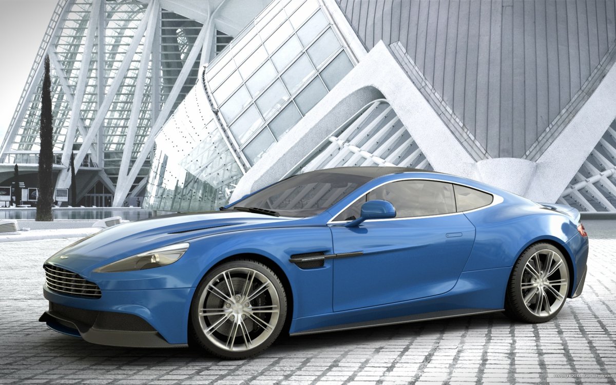 Aston Martin Vanquish Blue
