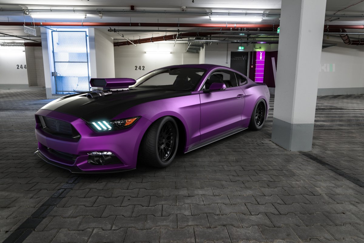 Форд Мустанг 2019 фиолетовый