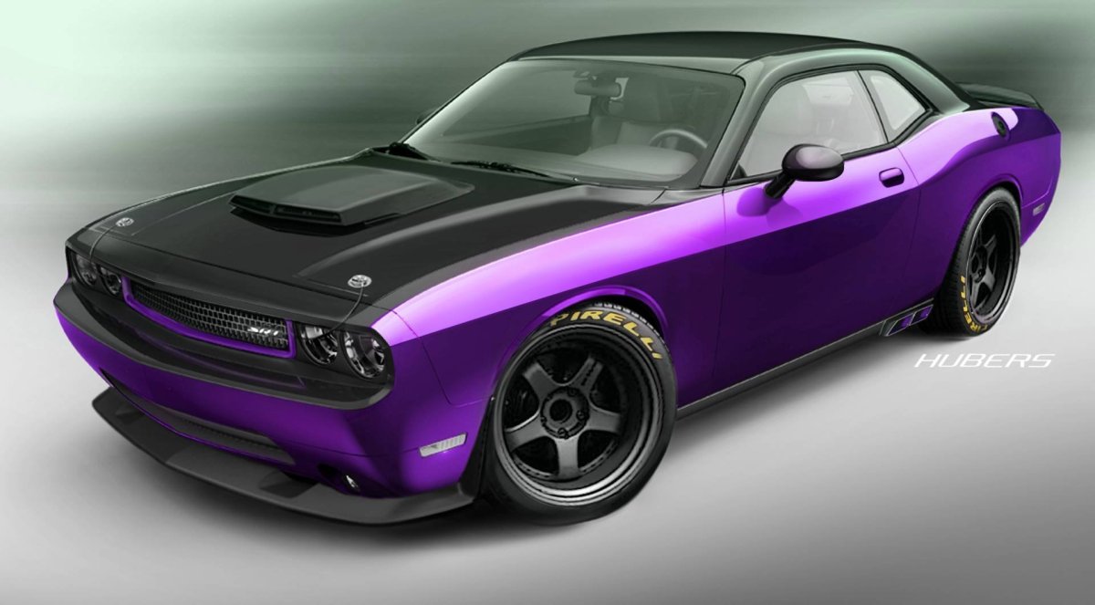 Dodge Challenger srt8 фиолетовый