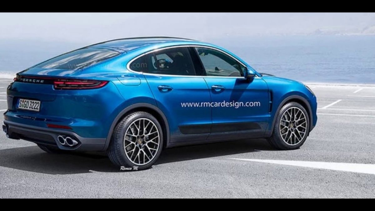 Porsche Cayenne 2021 Coupe голубой