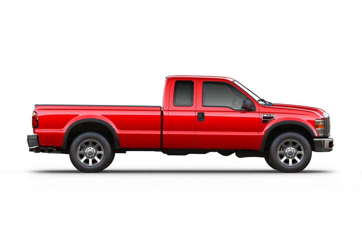 Ford f250 White background