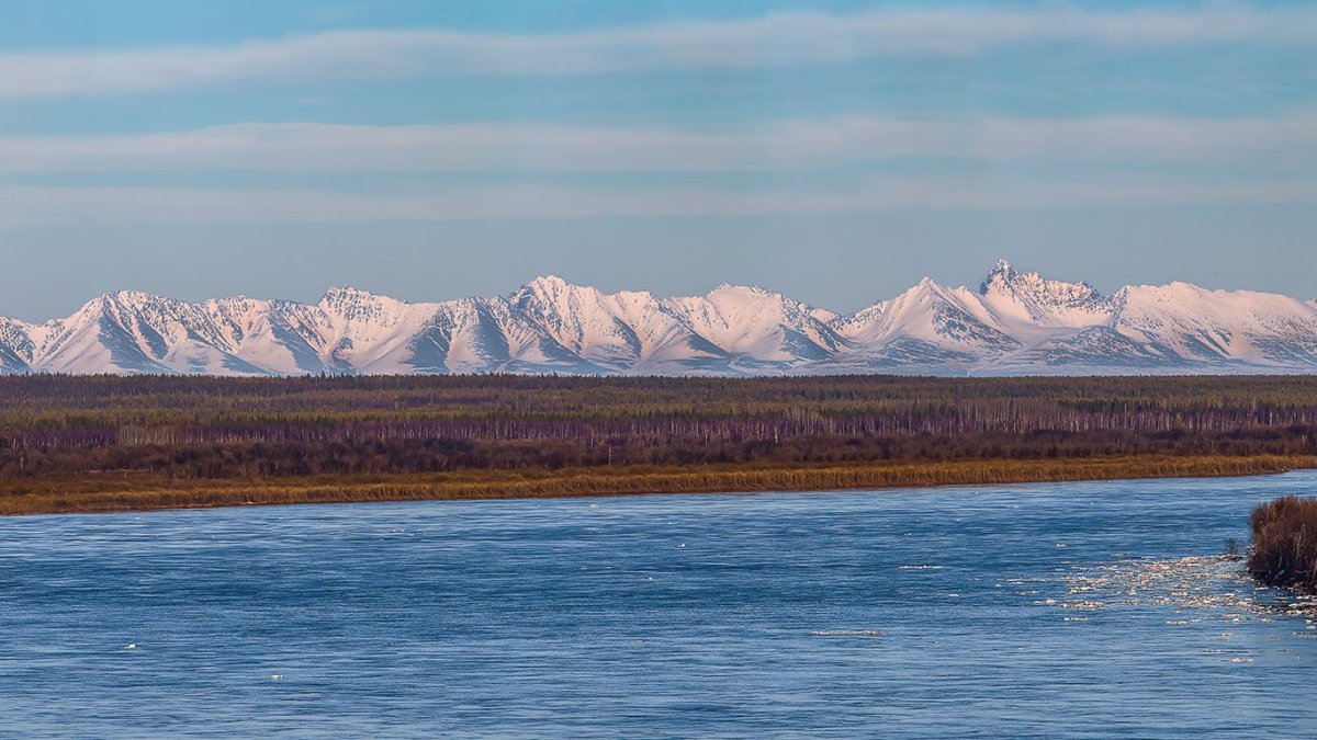 Река Печора и Уральские горы