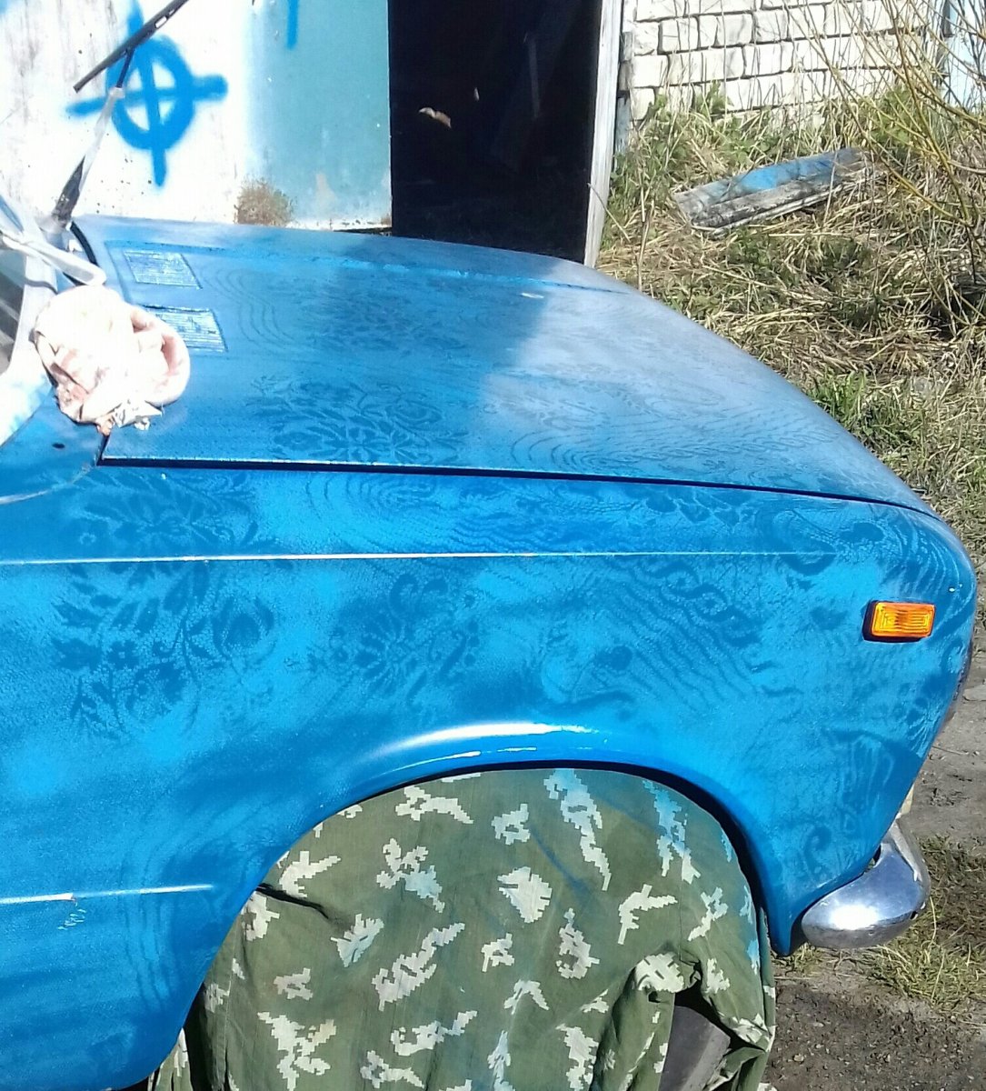 Краска авто через тюль