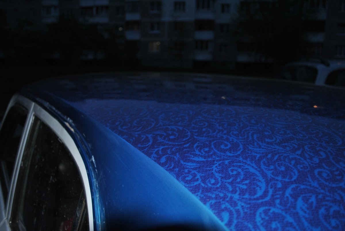 Краска авто через тюль