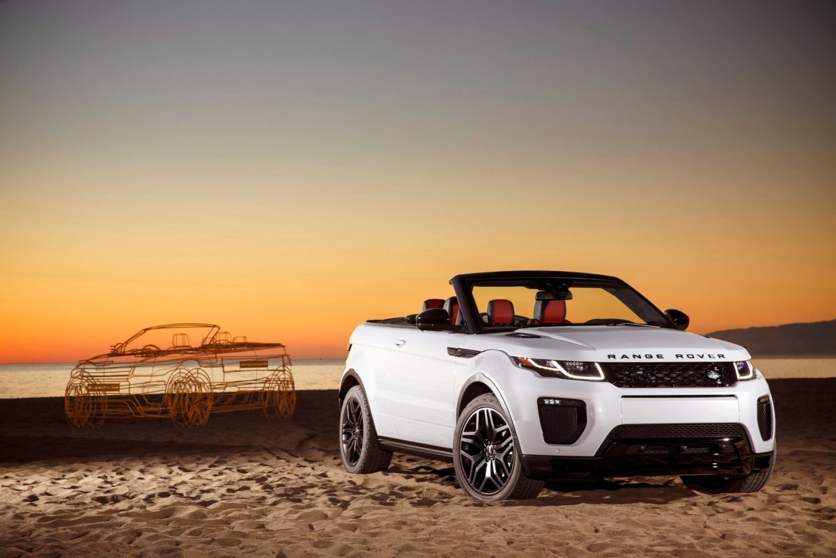 Range Rover Evoque Cabriolet белая