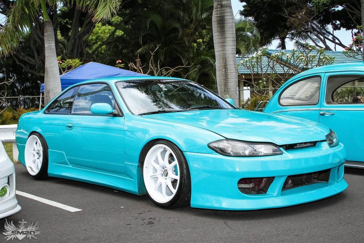 Nissan Silvia s15 бирюзовая JDM