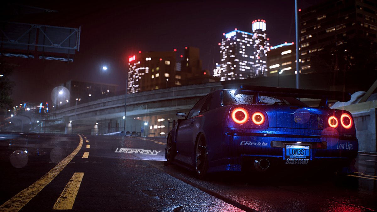 Skyline r34 GTR ночь