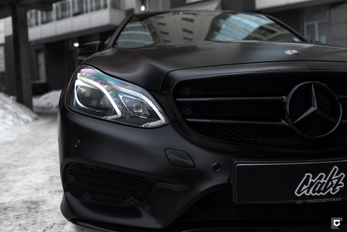 Черный сатин Mercedes w212