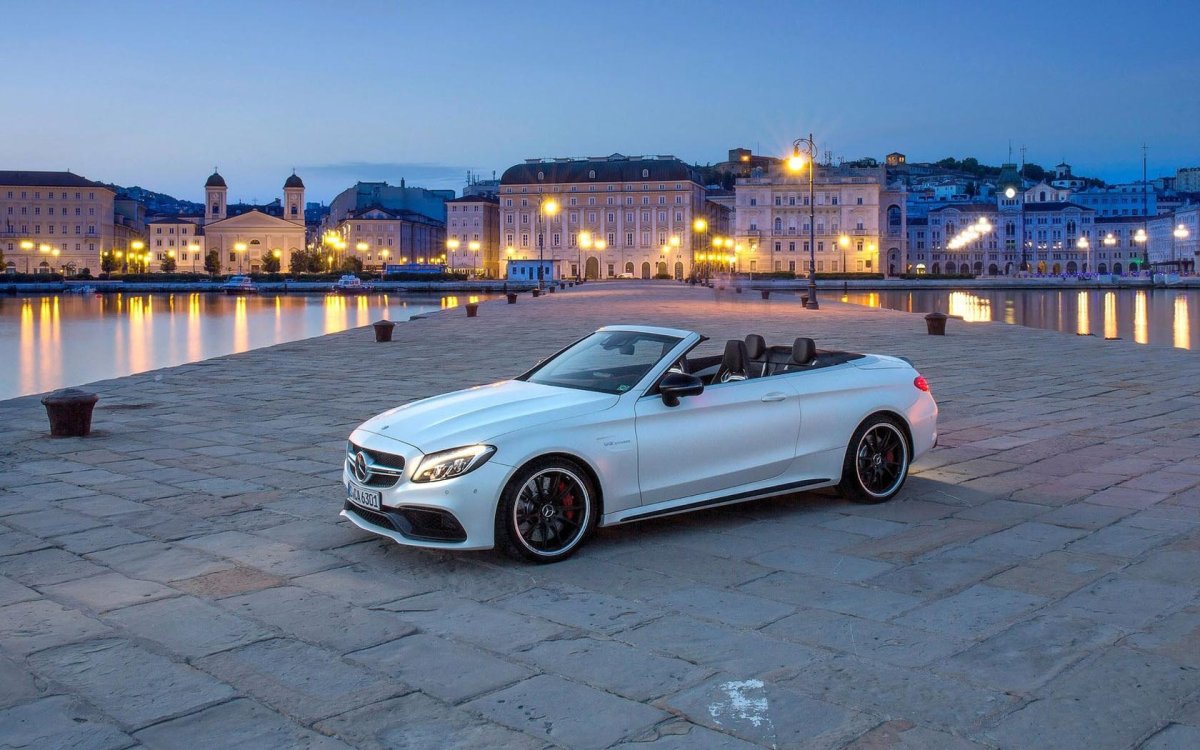 Mercedes SL кабриолет белый 2017
