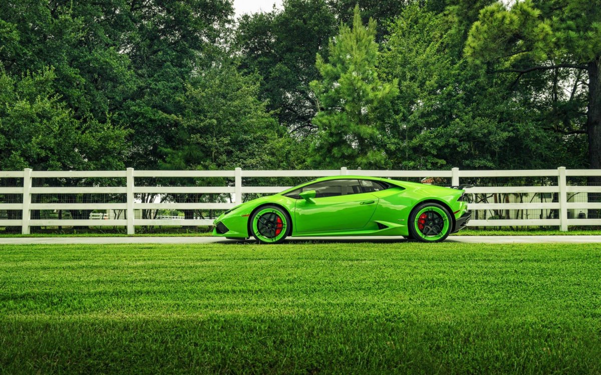 Lamborghini Green 4k