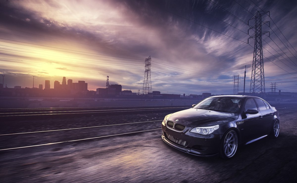 БМВ e60 черная