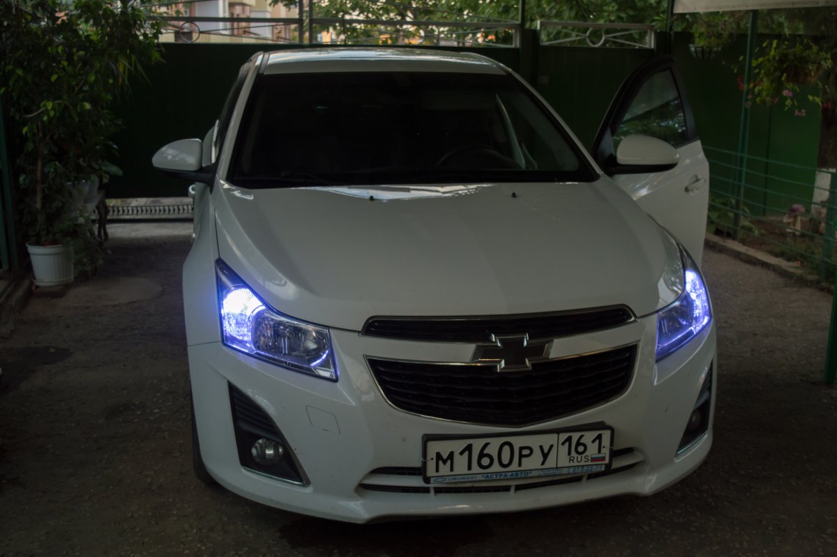 Chevrolet Cruze ходовые огни в поворотники