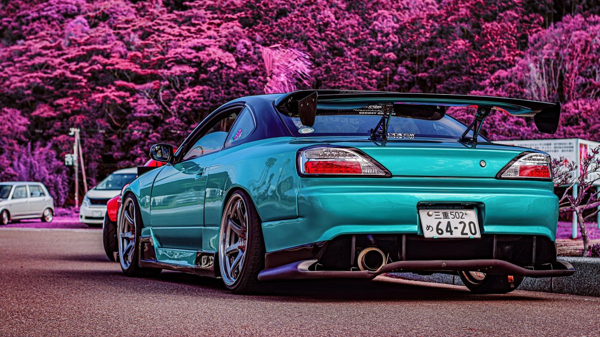 Nissan Silvia s15 бирюзовая