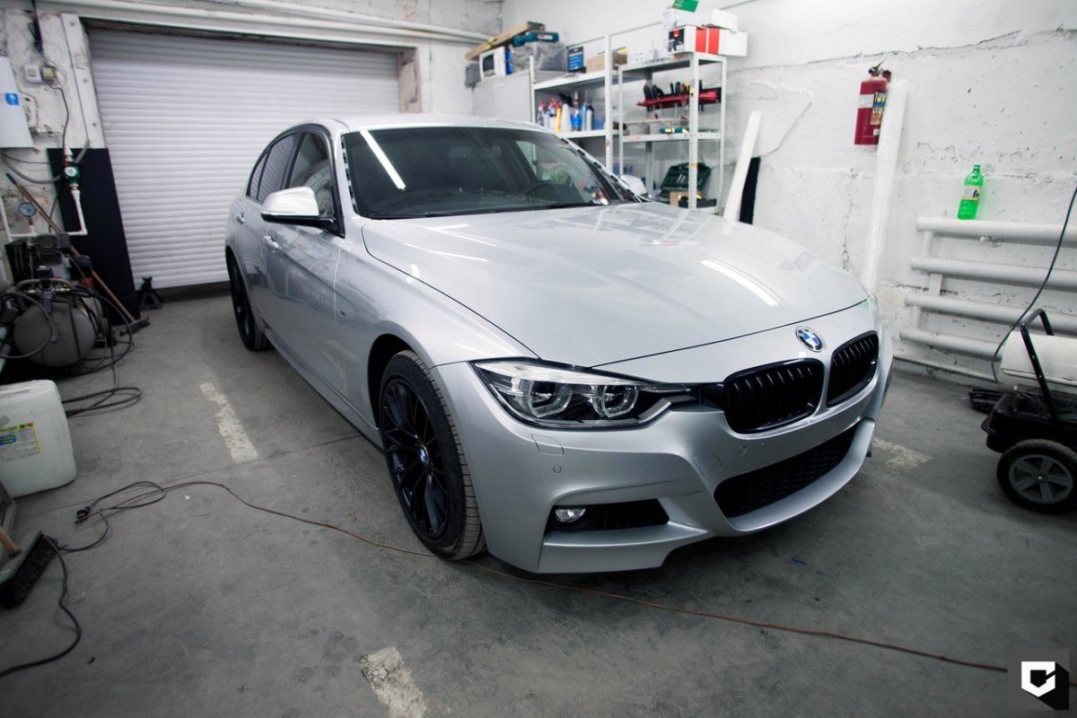 BMW f30 серебристый металлик