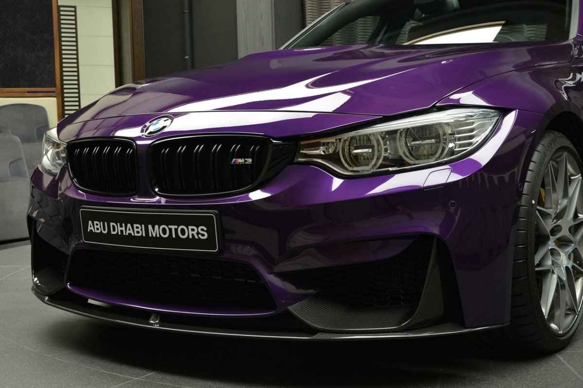 BMW m3 f80 фиолетовая