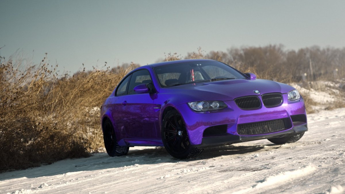 BMW m3 фиолетовая