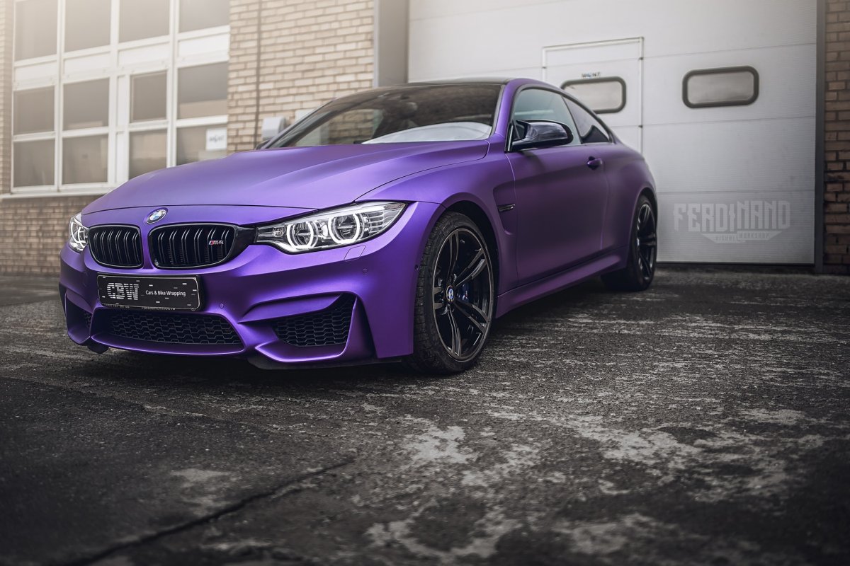 BMW m4 Purple