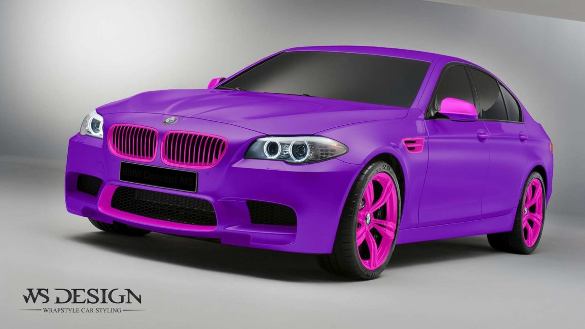 BMW m5 фиолетовая